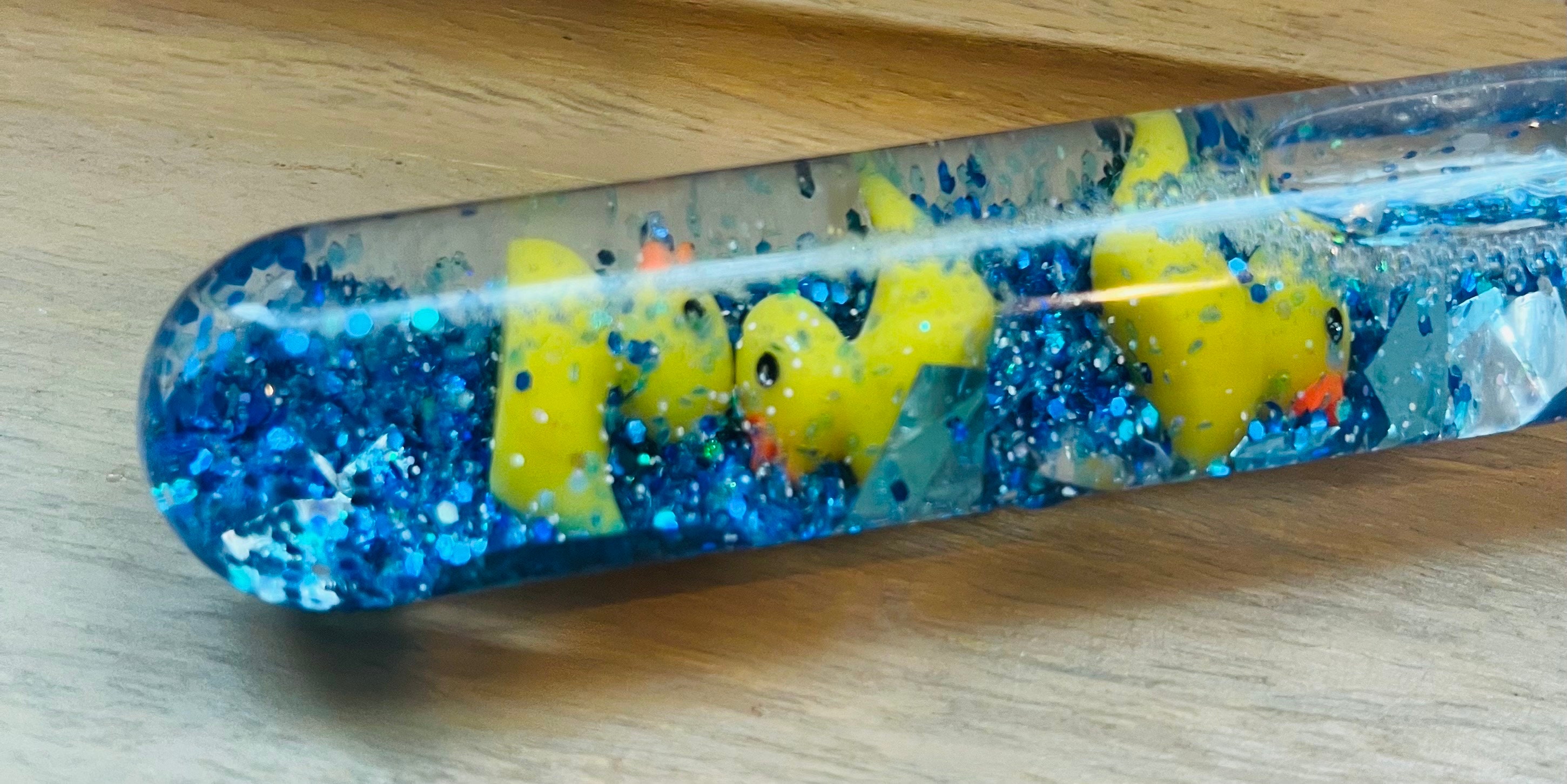 Rubber Duckie Glitter, Calm Down Jar, Sensory Bottle, Glitter bottle, School Counselor, Adult ADHD, Fidget, Calm Down Bottle Free Shippin