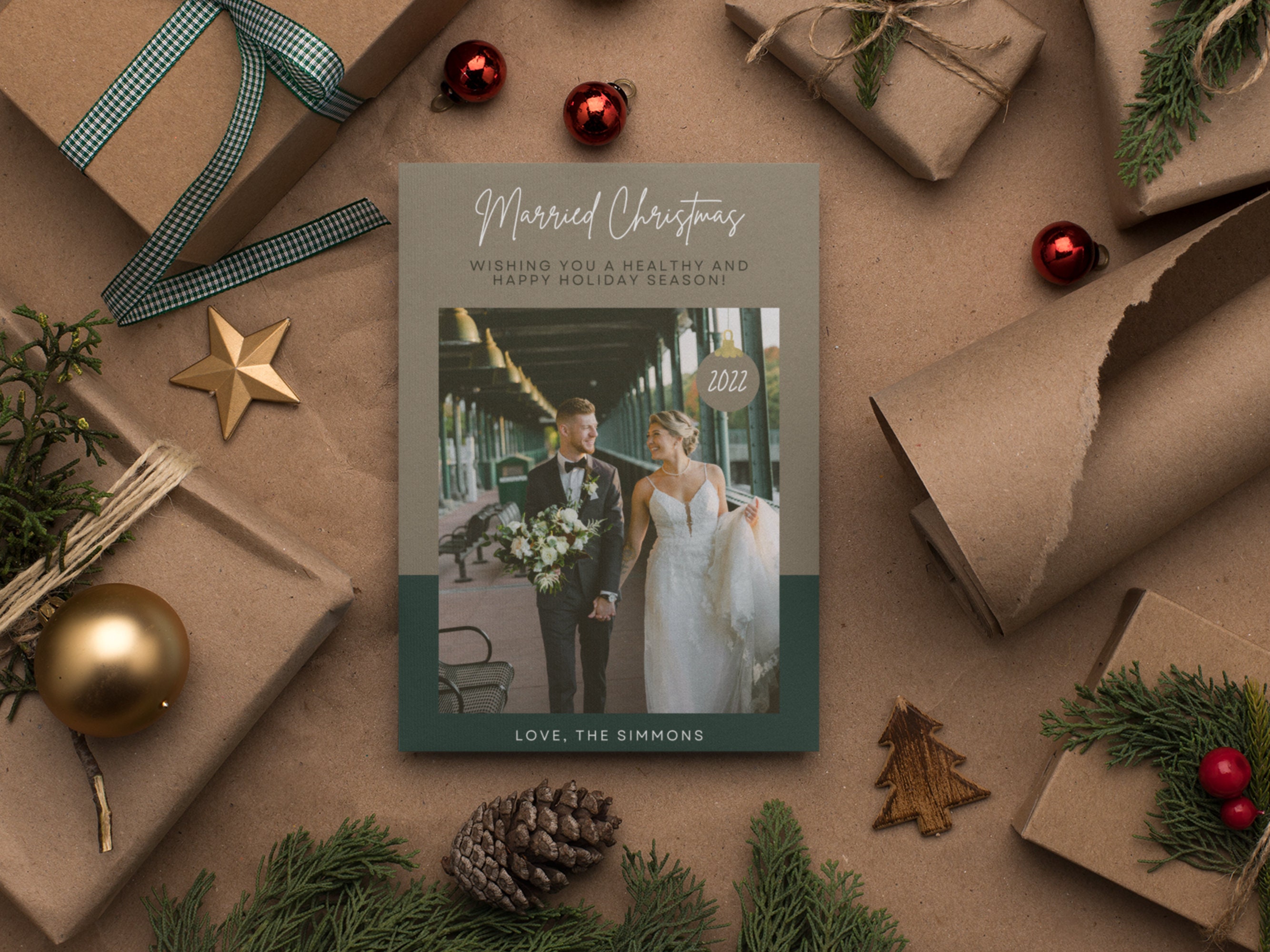 Editable canva christmas card template holiday card printable template