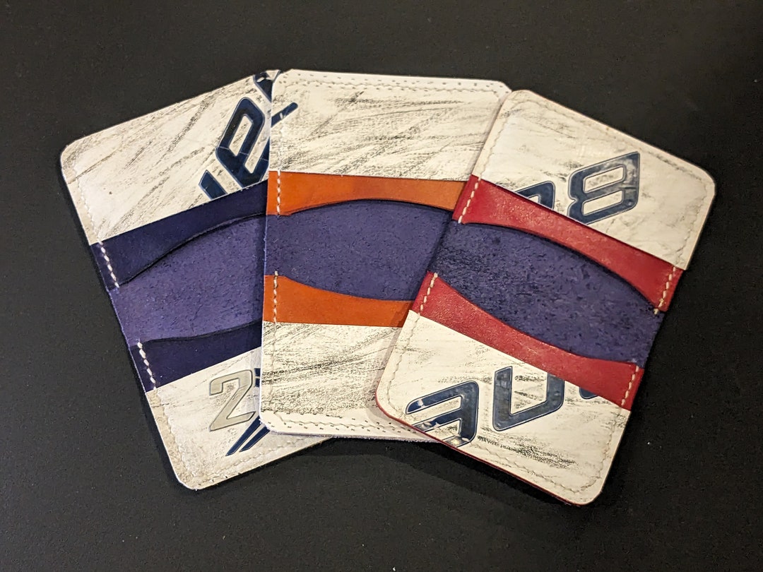 Goalie Pad Wallet Bifold Wallet With Vegtan Leather Oilers Islanders