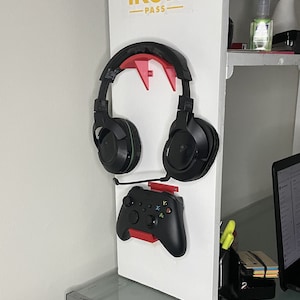 3D Printed Gaming Headset and Controller Wall Mount | Organize and Display Your Gaming Gear