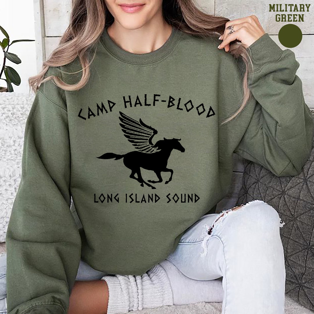 Camp Halfblood Sweatshirt Camp Half Blood Sweatshirt Percy Etsy