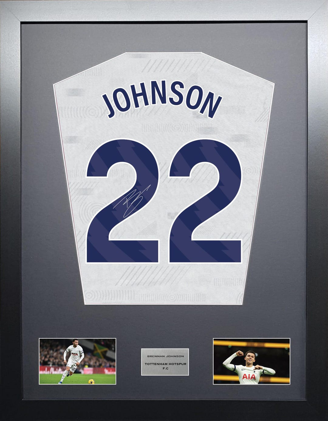 Maillot Domicile Tottenham Brennan Johnson 2024/25 Signé - Avec Médaille