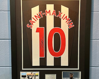 Readymade Shirt Framing Kit. Black and Silver with free personalised plaque.