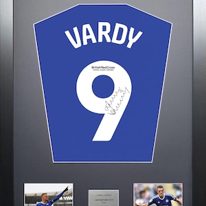 Jamie Vardy Leicester City signiertes Trikot 2024 Saison