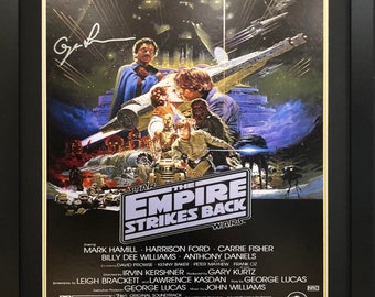 Das Imperium schlägt zurück – Signiertes Filmplakat von George Lucas