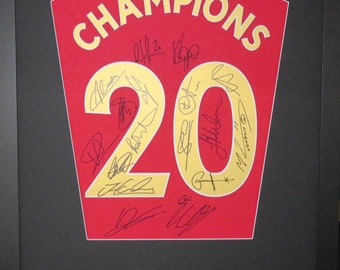 Liverpool Team Machine Signed Premier League Champions Frame - Etsy UK