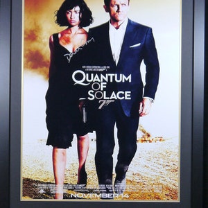 Quantum Of Solace James Bond Daniel Craig Signed Movie Poster