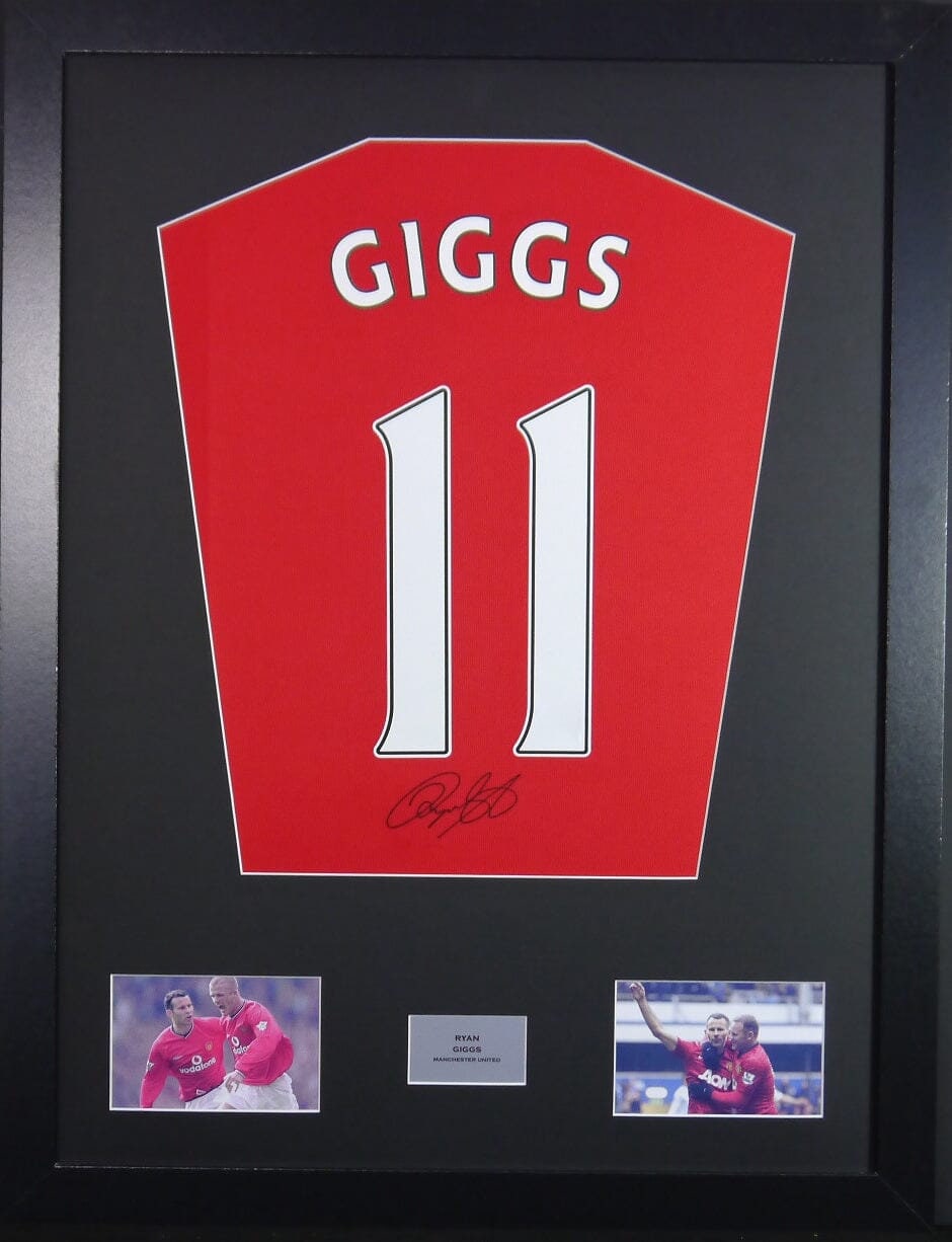 Ryan Giggs Manchester United Signed Shirt Display