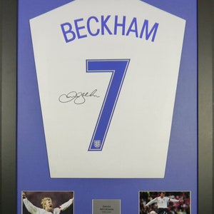 David Beckham England Machine Shirt Rahmen