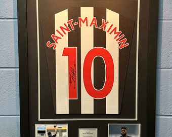 Readymade Shirt Framing Kit. Black and Silver with free personalised plaque.