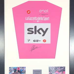 Chris Froome Giro D&#39;Italia 2018 Machine signed Jersey Frame