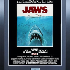 Jaws Signed Movie Poster