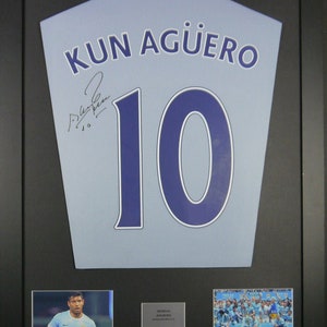 aguero signed shirt