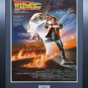 Tillbaka till framtiden signerad filmaffisch