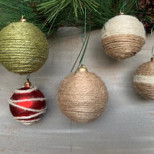 Jute Ornaments - SET of 3