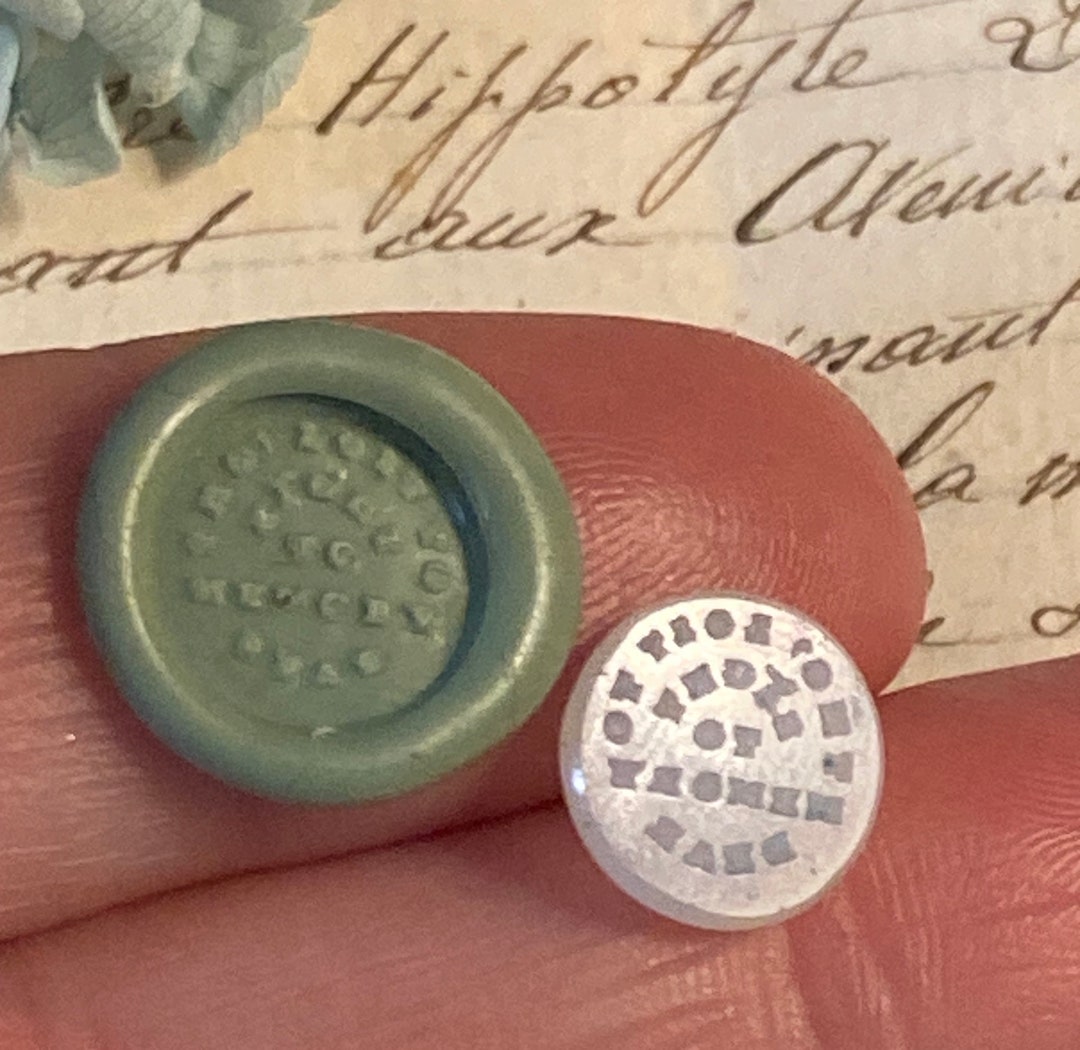 Victorian Intaglio Note A Tiny Victorian White Intaglio Seal With the Engraved Motto - Etsy