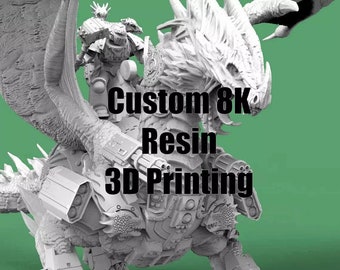 Impression 3D super haute résolution | Impression résine 8K | Impression à la demande | Prototypage rapide | Miniatures | RPG | Jeux de table | D&D