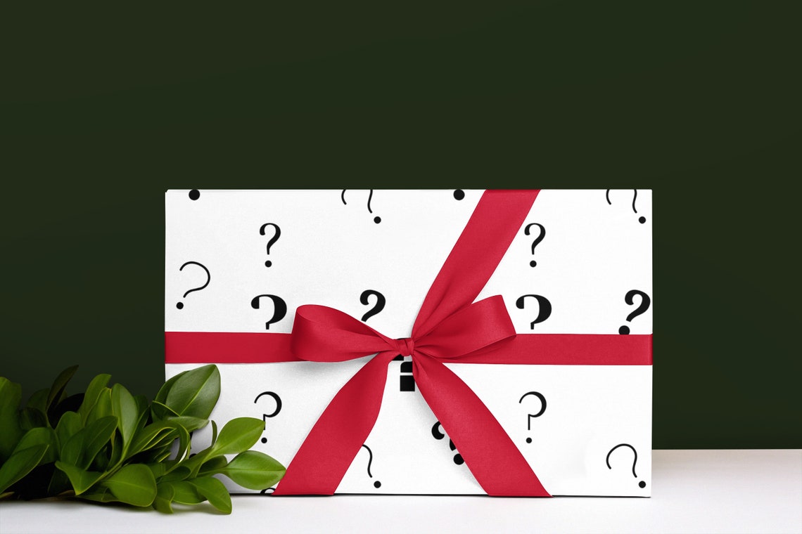 Question Mark Wrapping Paper Surprise Wrapping Paper Question Mark Gift Wrap Etsy