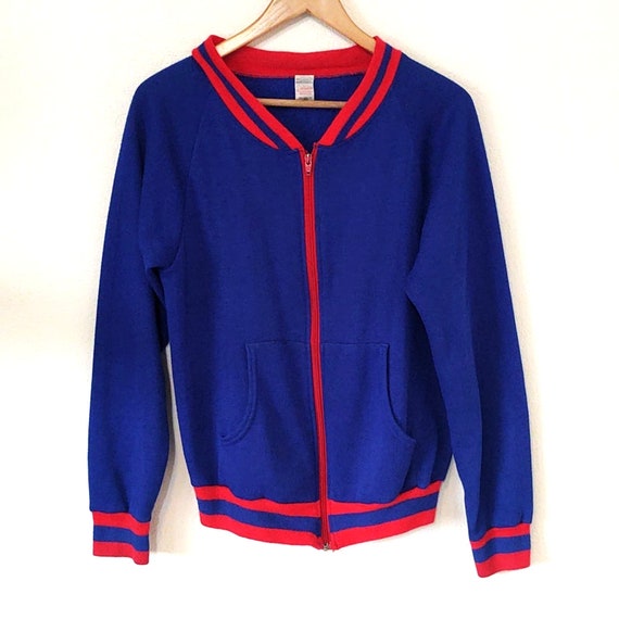 Vintage 70s sportswear full zip cardigan