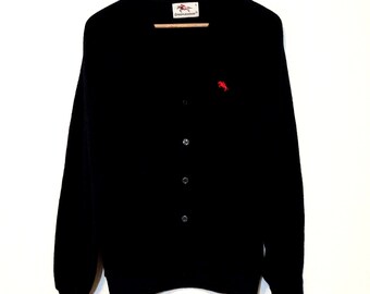 Steeplechase black vintage cardigan