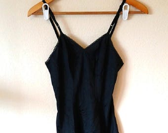 Vintage Vanity Fair Black Camisole 80s Tank