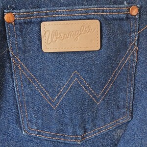 Vintage Wrangler Classic Cowboy Jeans Leather Patch 36x30 image 5