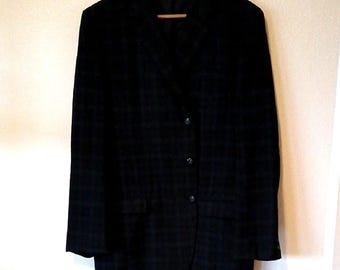 Vintage Curlee Sportswear Dark Plaid Blazer