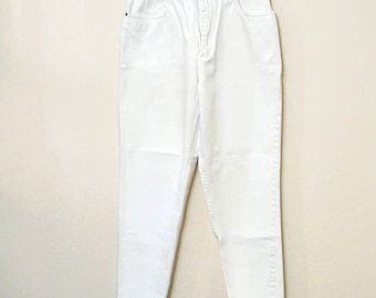 Vintage Lawman high waisted jeans in white