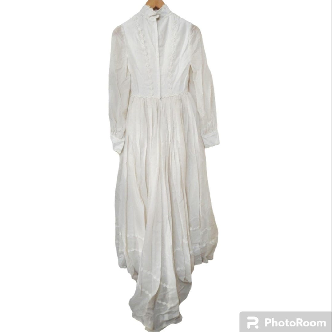 Embroidered Unconventional Gown with Short Sleeves