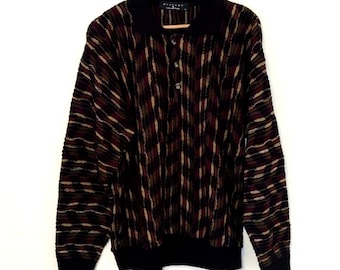 Vintage protege collection striped grandpacore sweater