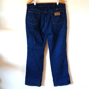 Vintage Wrangler Classic Cowboy Jeans Leather Patch 36x30 image 1