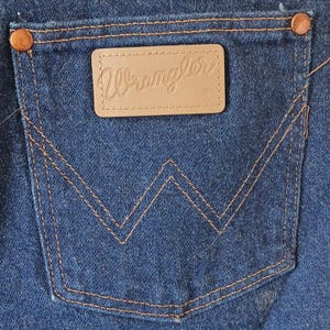 Vintage Wrangler Classic Cowboy Jeans Leather Patch 36x30 image 5