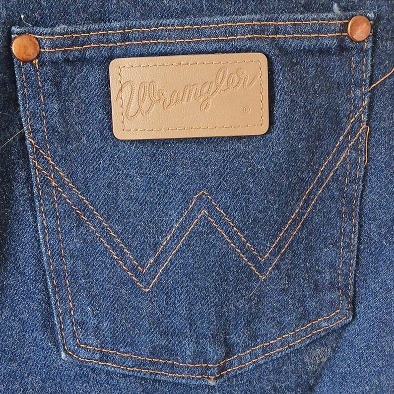 Vintage Wrangler Classic Cowboy Jeans Leather Patch 36x30 image 5
