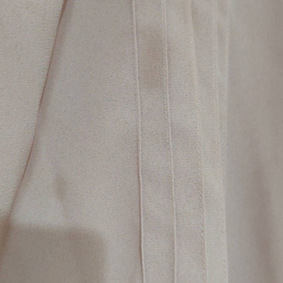 Vintage caramel color high neck ruffled blouse Gem