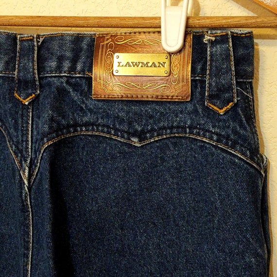 Vintage Lawman western bareback jeans - image 3