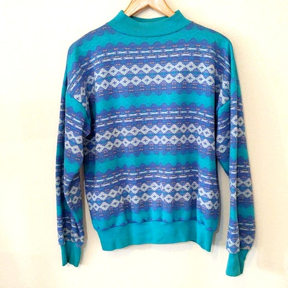 Vintage Great lakes apparel southwest print knit t