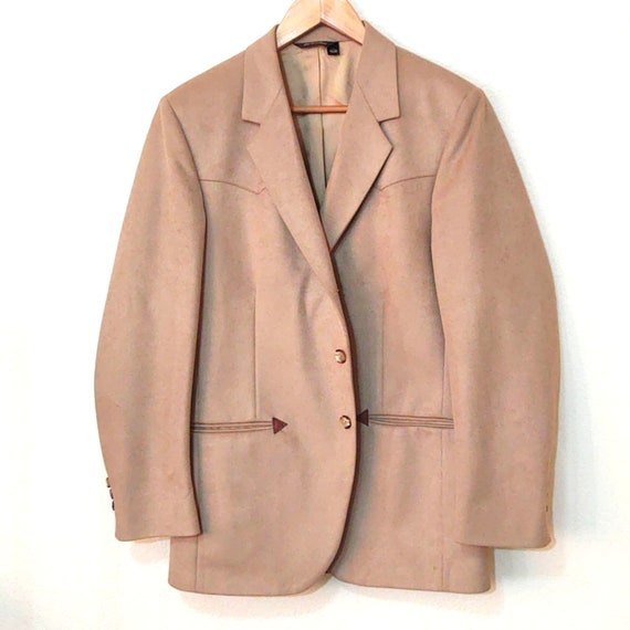 Vintage Farah Colorado High tan microfiber wester… - image 1