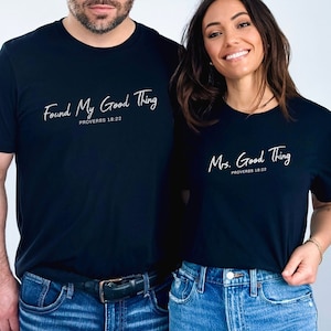 Mrs Shirt He Who Finds A Wife Finds A Good Thing Proverbs 31 Wife Shirt Christian Wedding Gift Jesus Apparel Bible Verse Christian Shirt