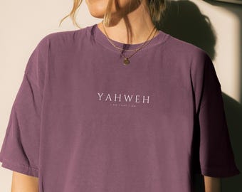 Jahweh christelijke shirts JHWH Jezus shirts Joodse tshirt christelijke Merch Israël shirt Hebreeuwse namen van God namen van Jezus Hebreeuwse shirts goden
