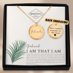 Yahweh christlichen Schmuck hebräische Halskette YHWH Jesus Schmuck Glaube Halskette jüdischen Schmuck israelischen Schmuck Jewellery Schmuck für Erwachsene Taufe Geschenk