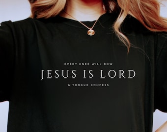 Jesus Christ Is Lord Christian Shirt Jesus Is King Jesus Apparel Christian Streetwear Christianity Shirt Jesus Saves Adult Baptism Shirt