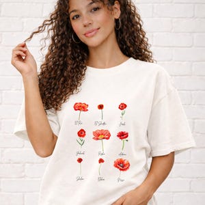 Nombres hebreos de Dios Camiseta judía Yahvé YHWH Rapha Jehová Jireh Camisetas cristianas florales El Roi Nombres de Jesús Jehová Nissi Nombre de Dios