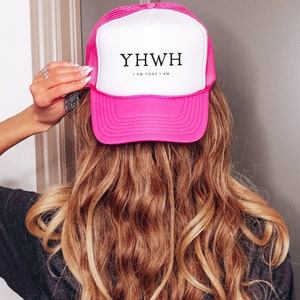 YHWH Christian Hat Yahweh Rope Hat Names Of Jesus Is King Trucker Hat Christian Merch Jesus Apparel Christian Streetwear Names Of God Hat