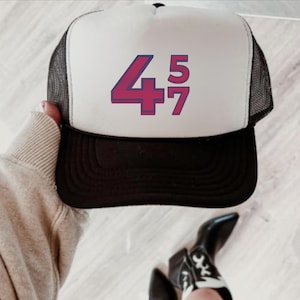 45 47 Trump Hat Make America Great Again Trump Merchandise MAGA Hat Trump 2024 Hat Political Hat Rope Hat American Flag Trucker Hat Vote Hat