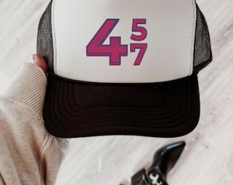 45 47 Trump Hat Make America Great Again Trump Merchandise MAGA Hat Trump 2024 Hat Political Hat Rope Hat American Flag Trucker Hat Vote Hat