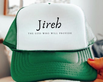 Jehovah Jireh He Will Provide Christian Hats Hebrew Names Of God Hats Names Of Jesus Hat Rope Hat Christian Streetwear Merch Trucker Hat
