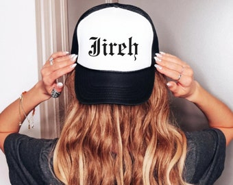 Jireh Christian Hats Hebrew Names Of God Hats Names Of Jesus Is King Jesus Hat Rope Hat Christian Merch Christian Streetwear Trucker Hat