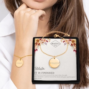 Tetelestai Armband Bibel Vers Armband Christian Armbänder für Frauen Es ist fertig Teen Taufe Geschenk Altgriechisch Christian Schmuck