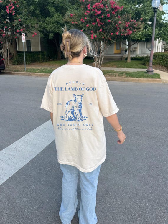 Jesus & Lamb of God スウェット Jesus & Lamb of God スウェット Saint Michael Light Blue Jesus