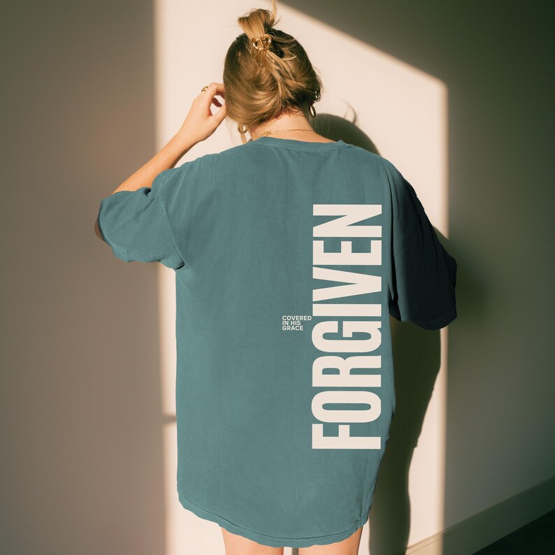 Forgiven Christian Shirts Saved by Grace Upon Grace by His Grace ...